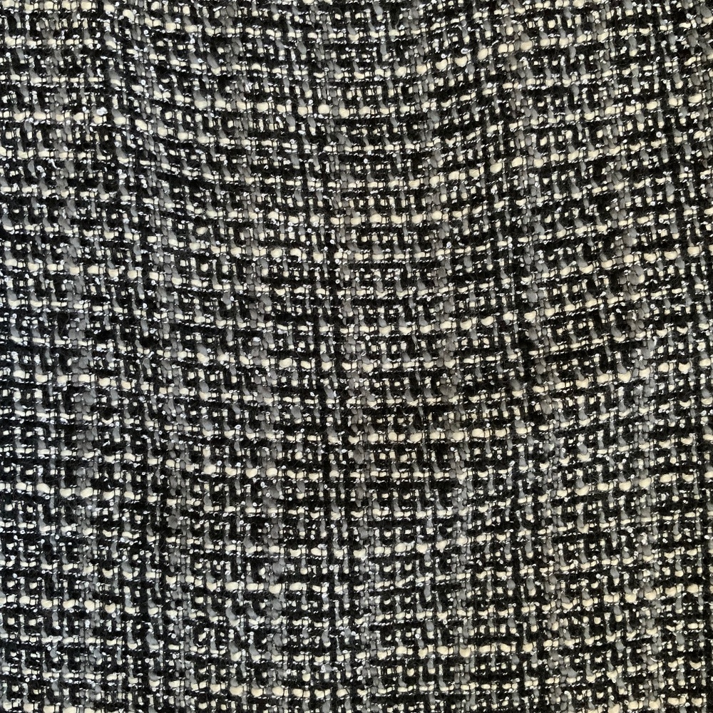 J Crew Factory The Pencil Skirt Tweed Boucle Wool Blend Black Grey Ivory SZ 2 - Picture 9 of 12